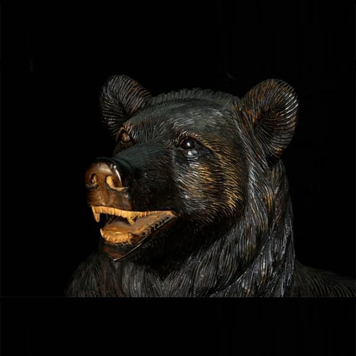Antique Black Forest Bear Large Arm Chair