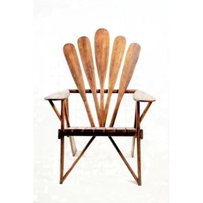 Canoe Paddle Adirondack Bar Stools