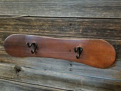 Mini Snowboard Two Hooks Coat Racks