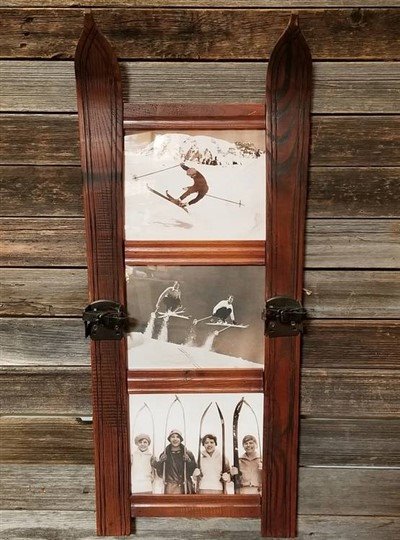 Three Panel Ski Picture Frame